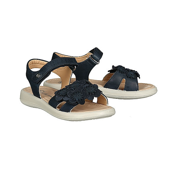 Naturino Leder-Sandalen CAPRI FLOWER in dunkelblau