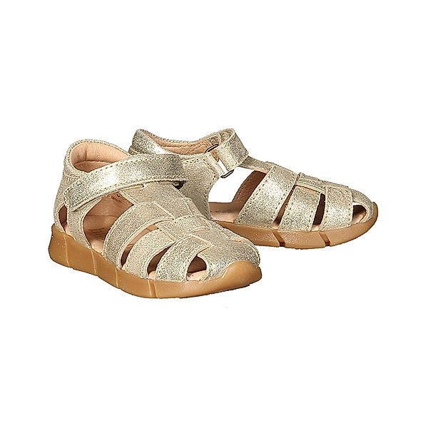 bisgaard Leder-Sandalen CELIUS mit Zehenschutz in gold