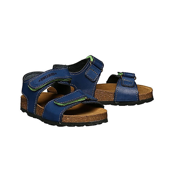 Develab Leder-Sandalen FREJA in navy