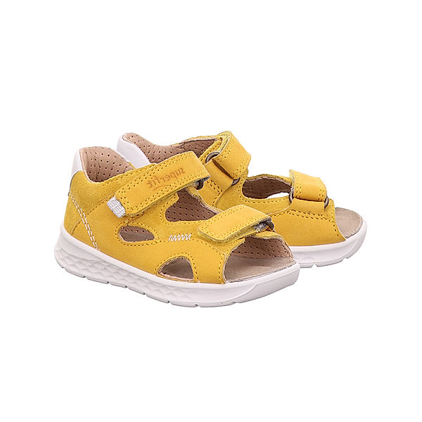Superfit Leder-Sandalen LAGOON ohne Zehenschutz in gelb