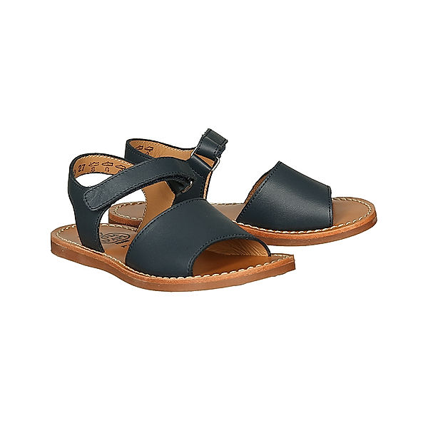 Pom d'Api Leder-Sandalen PLAGE STITCH EASY in marine