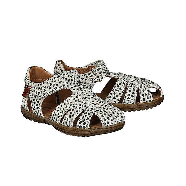 Naturino Leder-Sandalen SEE LEO mit Zehenschutz in hellgrau