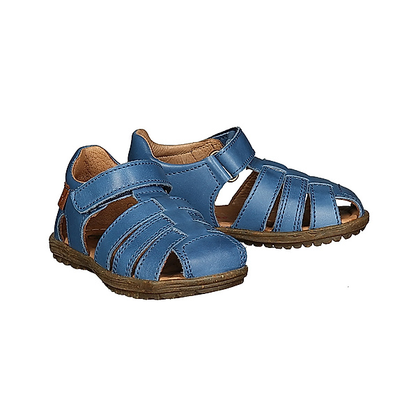 Naturino Leder-Sandalen SEE mit Zehenschutz in azurblau