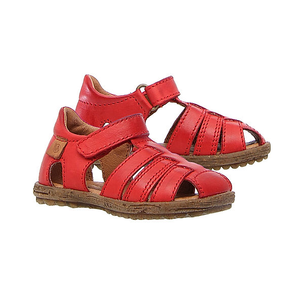 Naturino Leder-Sandalen SEE mit Zehenschutz in rot