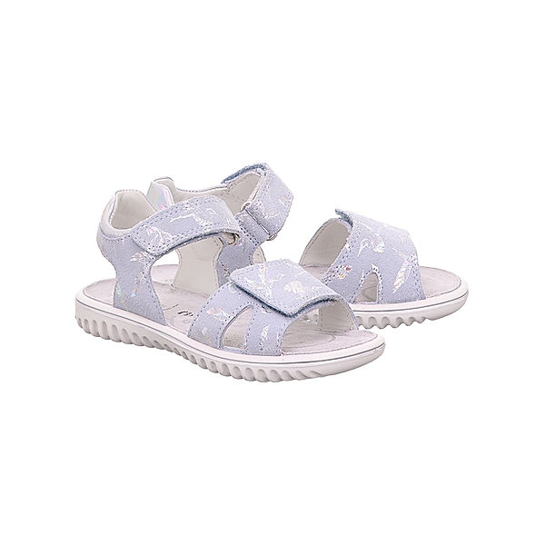 Superfit Leder-Sandalen SPARKLE in hellblau