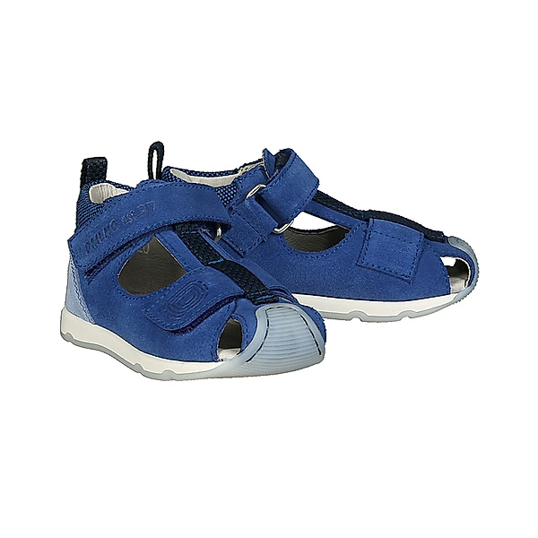 Däumling Leder-Sandalen ULLI mit Zehenschutz in blau