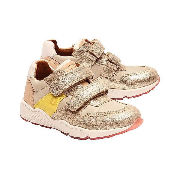 bisgaard Leder-Sneaker KARLA flach in platin