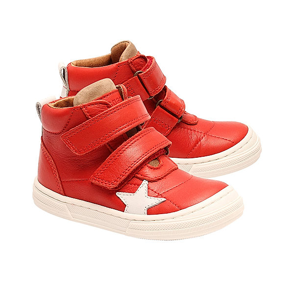 bisgaard Leder-Sneaker KEO hoch in rot