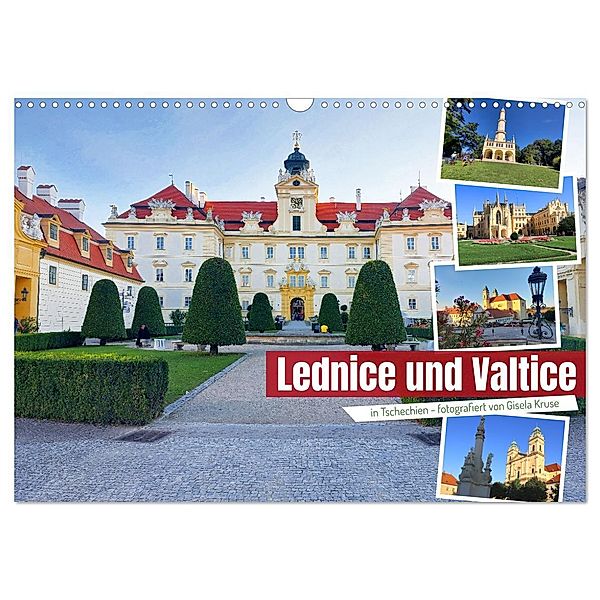 Lednice und Valtice in Tschechien (Wandkalender 2024 DIN A3 quer), CALVENDO Monatskalender, Calvendo, Gisela Kruse