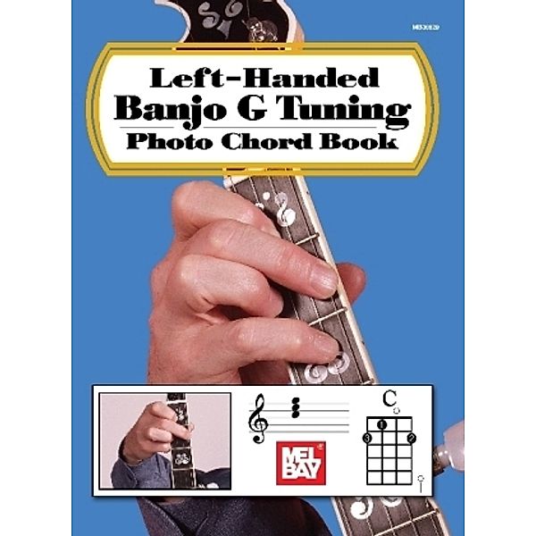 Left-Handed Banjo G Tuning Photo Chord Book -For Banjo- (Book)