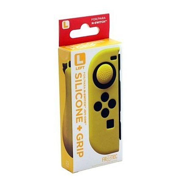 Left Silicone + Grip for N-Switch Joy Con - Yellow