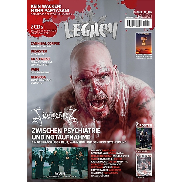 LEGACY MAGAZIN: THE VOICE FROM THE DARKSIDE. Ausgabe #146