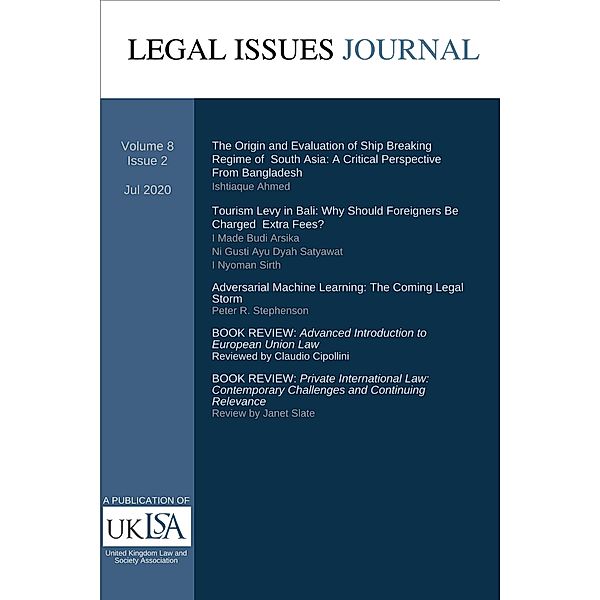 Legal Issues Journal 8(2) / Legal Issues Journal, United Kingdom Law & Society Association