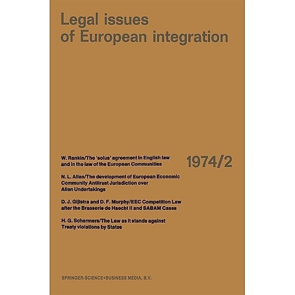 Legal Issues of European Integration