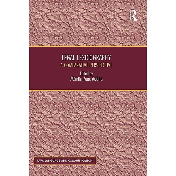 Legal Lexicography, Máirtín Mac Aodha