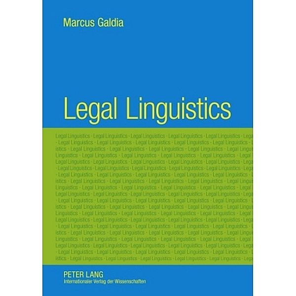 Legal Linguistics, Marcus Galdia