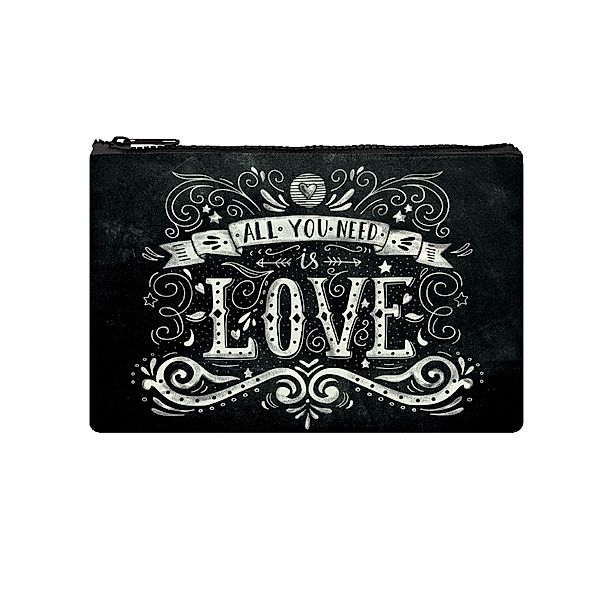 Legami Zipper Pouch Funky Collection - Love Blackboard