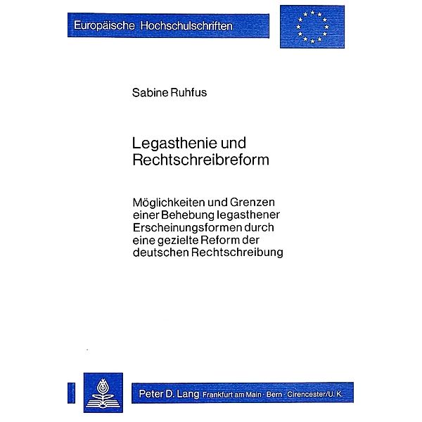 Legasthenie und Rechtschreibreform, Sabine Ruhfus