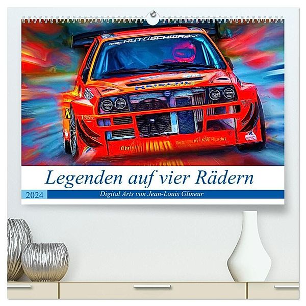 Legenden auf vier Rädern (hochwertiger Premium Wandkalender 2024 DIN A2 quer), Kunstdruck in Hochglanz, Jean-Louis Glineur