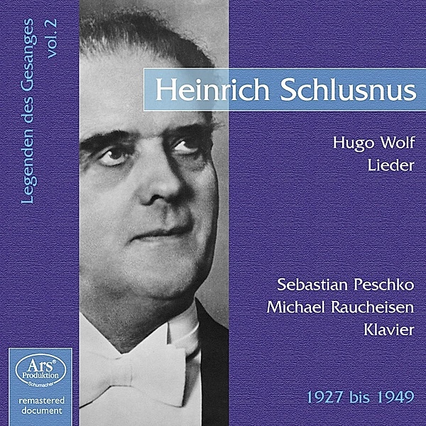 Legenden Des Gesangs Vol.2.-Heinrich Schlusnus, Heinrich Schlusnus