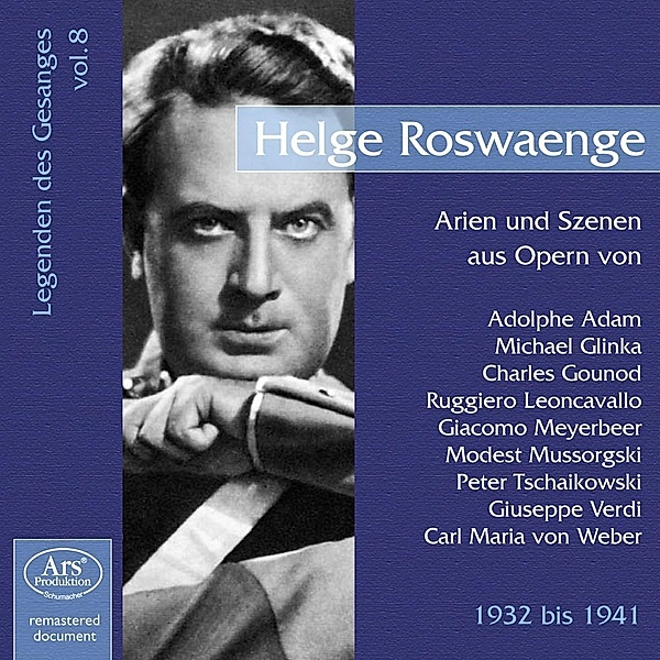 Legenden Des Gesangs Vol.8: Helge Roswa, Helge Roswaenge