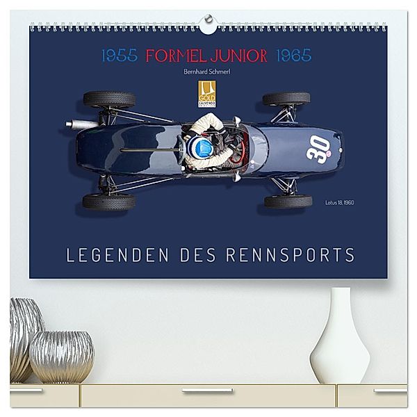 Legenden des Rennsports - Formel Junior 1955-1965 (hochwertiger Premium Wandkalender 2025 DIN A2 quer), Kunstdruck in Hochglanz, Calvendo, Bernhard Schmerl