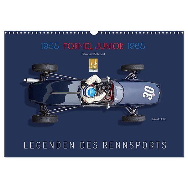 Legenden des Rennsports - Formel Junior 1955-1965 (Wandkalender 2025 DIN A3 quer), CALVENDO Monatskalender, Calvendo, Bernhard Schmerl