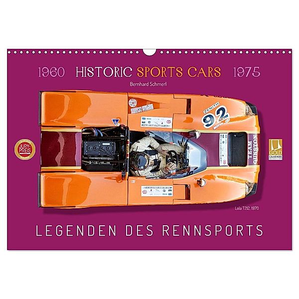 Legenden des Rennsports Historic Sports Cars 1960-1975 (Wandkalender 2024 DIN A3 quer), CALVENDO Monatskalender, Bernhard Schmerl