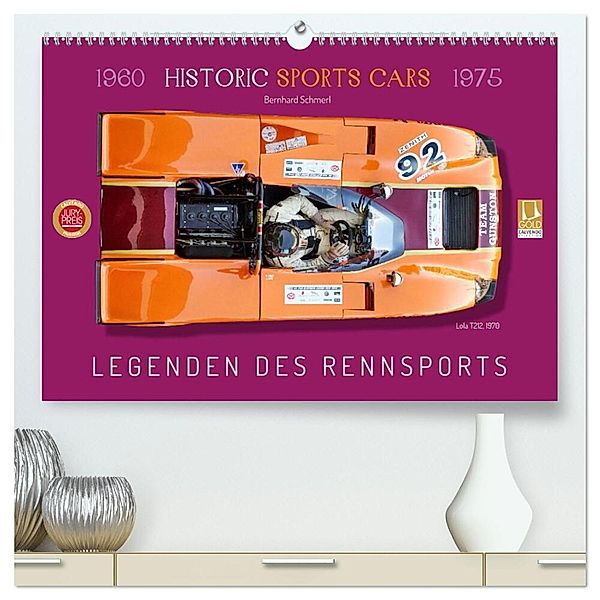 Legenden des Rennsports Historic Sports Cars 1960-1975 (hochwertiger Premium Wandkalender 2024 DIN A2 quer), Kunstdruck in Hochglanz, Bernhard Schmerl