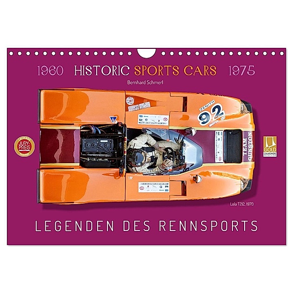 Legenden des Rennsports Historic Sports Cars 1960-1975 (Wandkalender 2025 DIN A4 quer), CALVENDO Monatskalender, Calvendo, Bernhard Schmerl