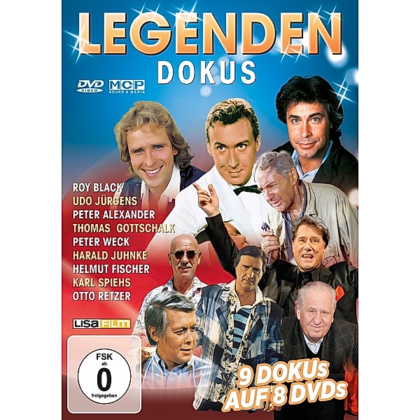 Legenden Dokus - 9 Dokus auf 8 DVDs, Diverse Interpreten