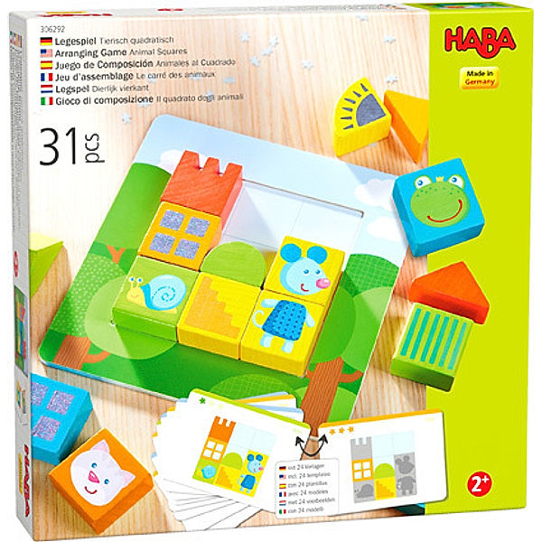 HABA Legespiel Tierisch quadratisch (Kinderspiel), Cinzia Damonte