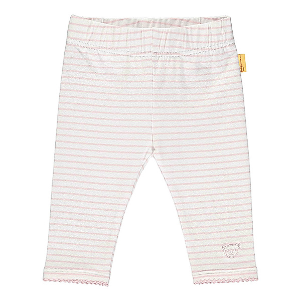 Steiff Leggings BABY – HELLO SUMMER GIRL gestreift in rosa