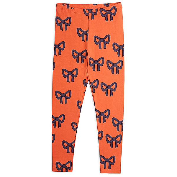 mini rodini Leggings BOW AOP in rot