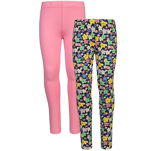 tausendkind essentials Leggings FLORIDA 2er-Pack in rosa/geblümt