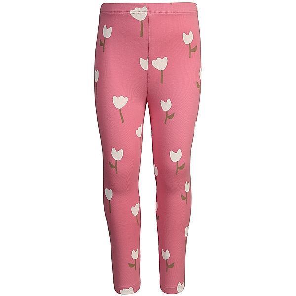 Sanetta Leggings FLOWER in pink hibiskus