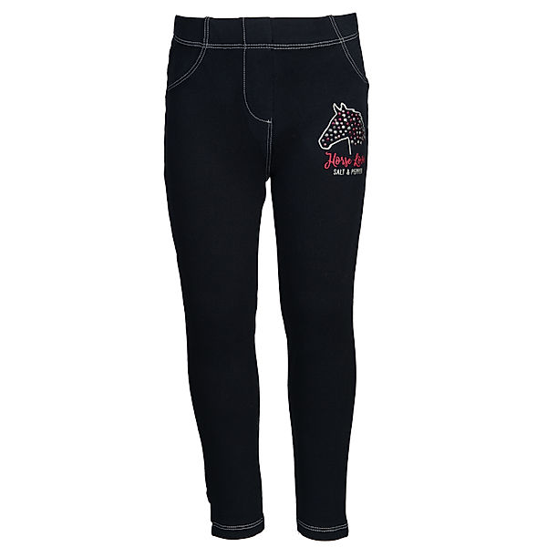 Salt & Pepper Leggings HORSE in navy