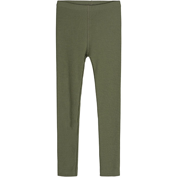 Hust & Claire Leggings LANE ESS mit Wolle in olivine