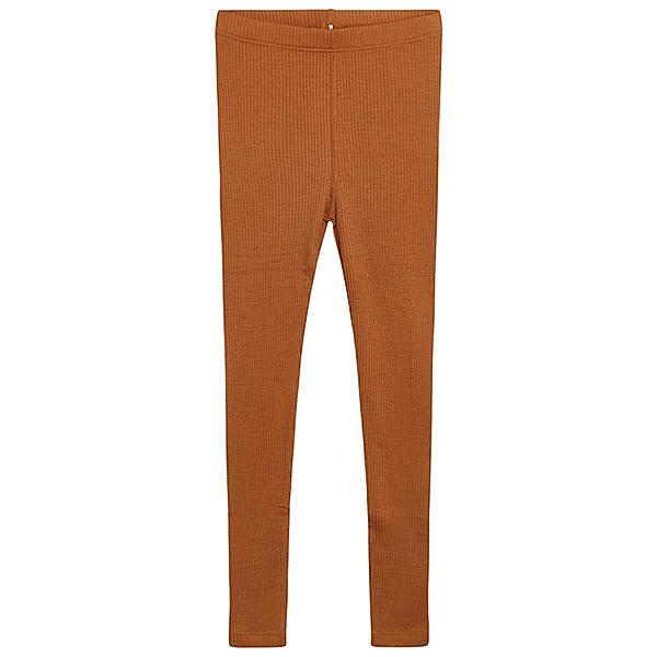 Hust & Claire Leggings LANE mit Wolle in terracotta