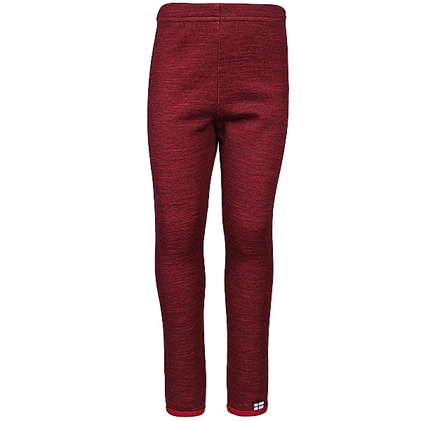 finkid Leggings LEIKKI WOOL in cabernet/persian red