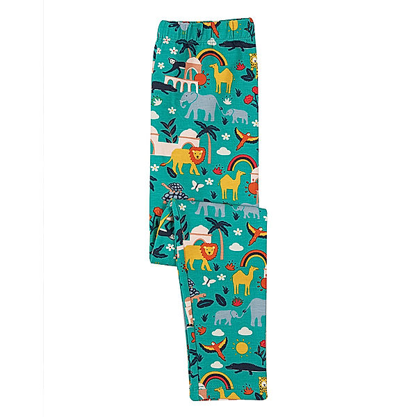 frugi Leggings LIBBY – JEWEL INDIA in türkis/bunt