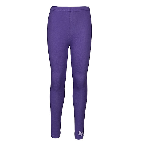 zoolaboo Leggings LYNFORD mit Glitzer-Schmetterling in lila