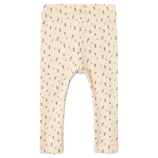 Lil' Atelier Leggings NBFGAGO LIL FLOWERS in fog grey