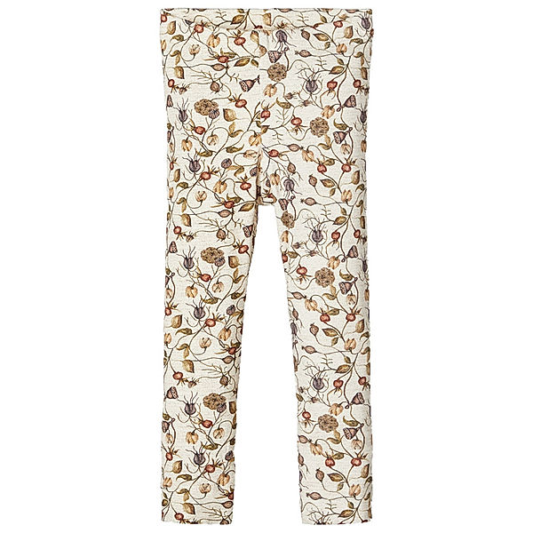 Lil' Atelier Leggings NMFEMKE geblümt in creme