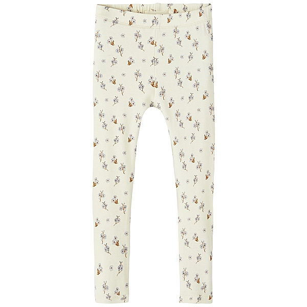 Lil' Atelier Leggings NMFGAYASLIM FLOWER in turtledove