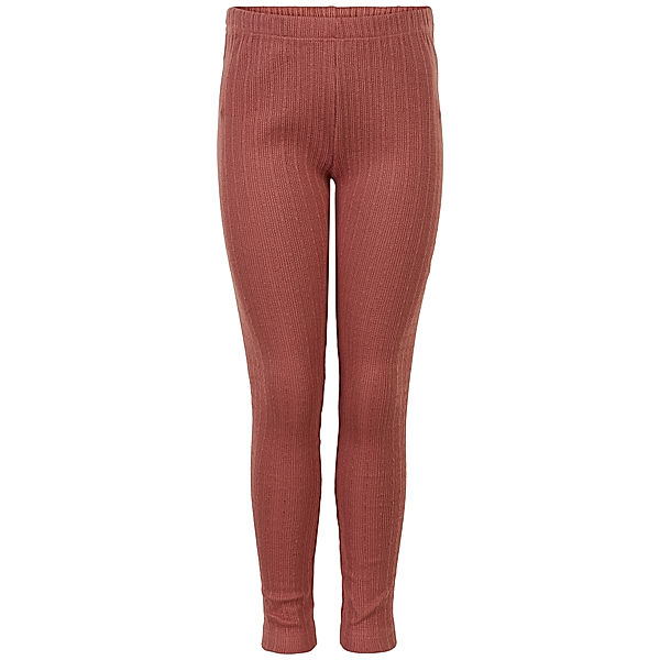 EN FANT Leggings POINTELLE in brick dust