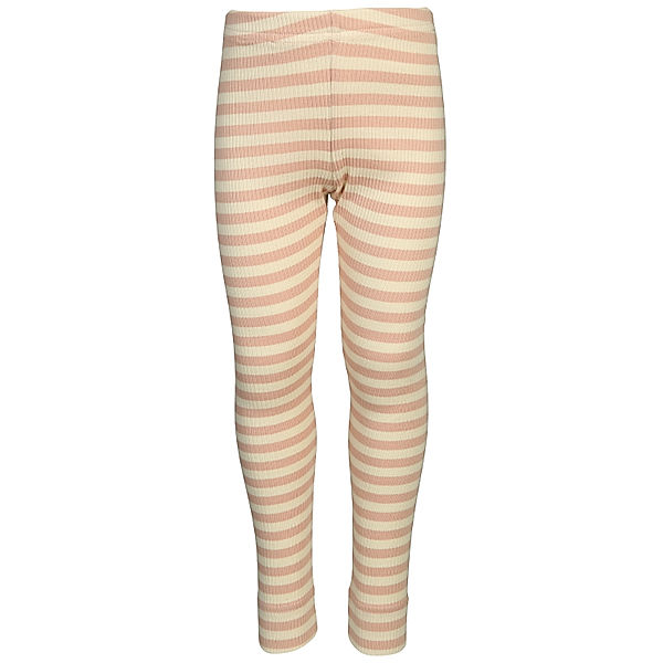 MarMar Copenhagen Leggings RIB STRIPE in rose/offwhite