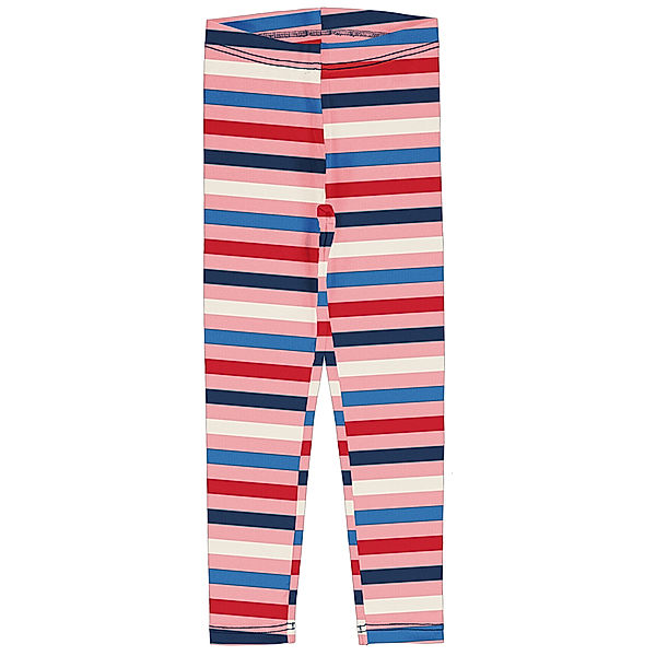 Maxomorra Leggings STRIPE BLOSSOM in rosa