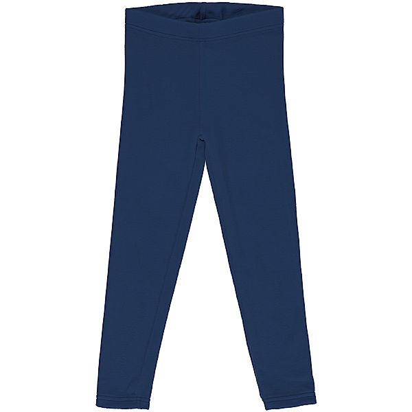 Maxomorra Leggings VELOUR NAVY in blau