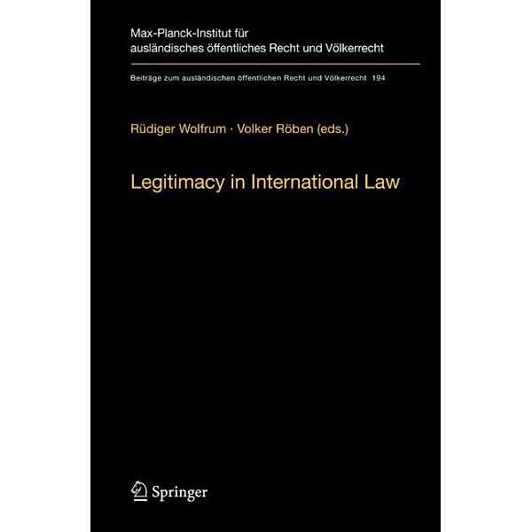 Legitimacy in International Law